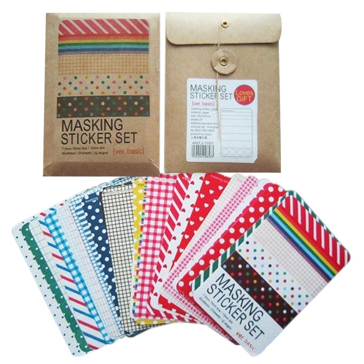 Pegatinas variadas de colores de Masker Sticker Set