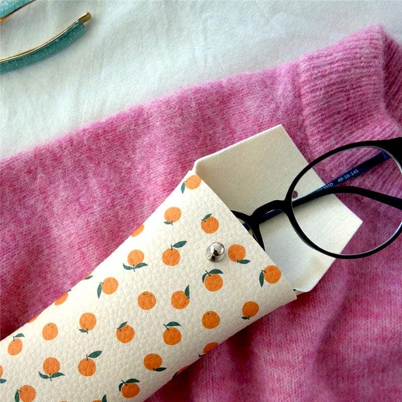 Funda de gafas artesanal - Naranjas
