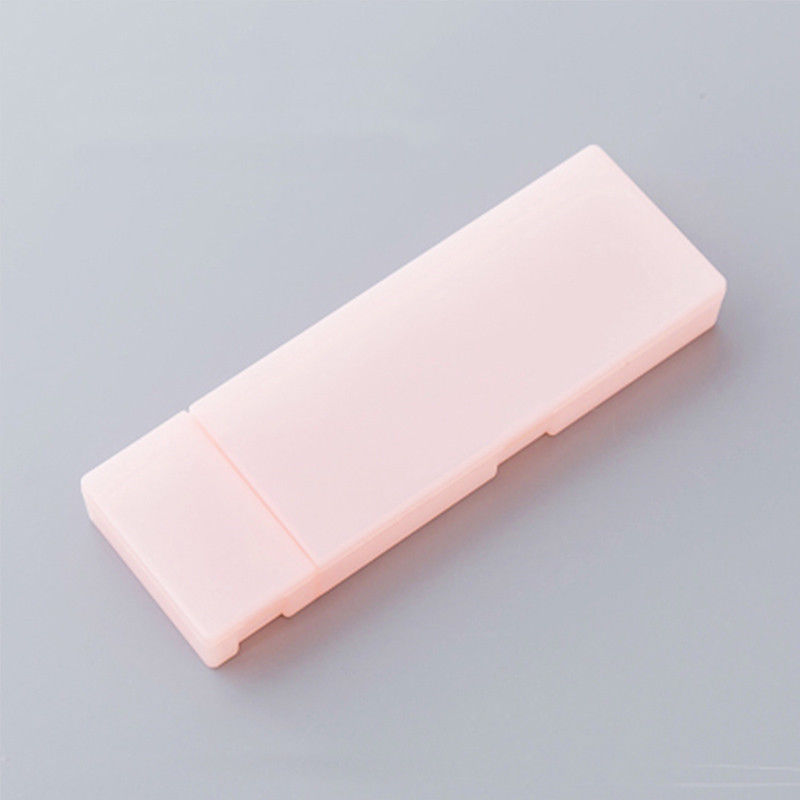 estuche plástico translúcido - frost box rosa_estilographica