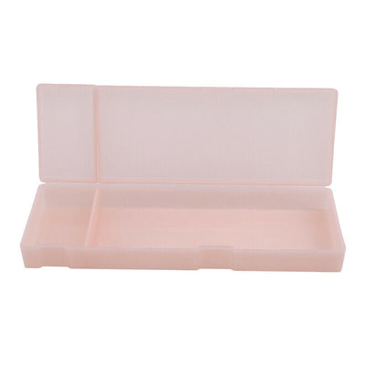 estuche plástico translúcido abierto - frost box pink_estilographica