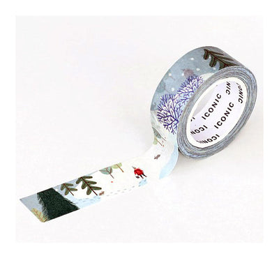 iconic washi tape_winter forest_estilographica